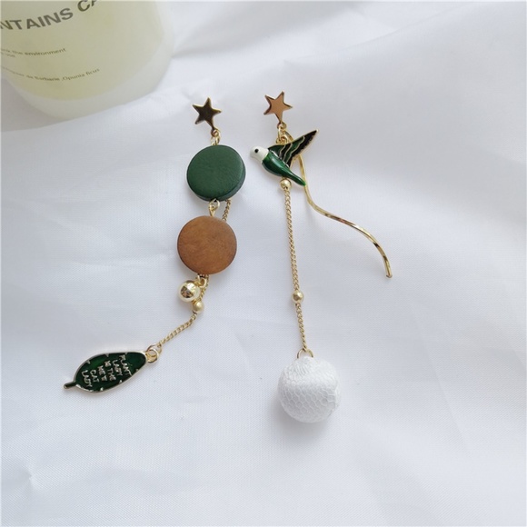 Unique Asymmetric Bird Earrings 3 for $30 - Picture 3 of 3